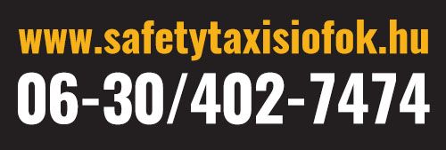 Taxi telefonszám Safety Taxi Siófok